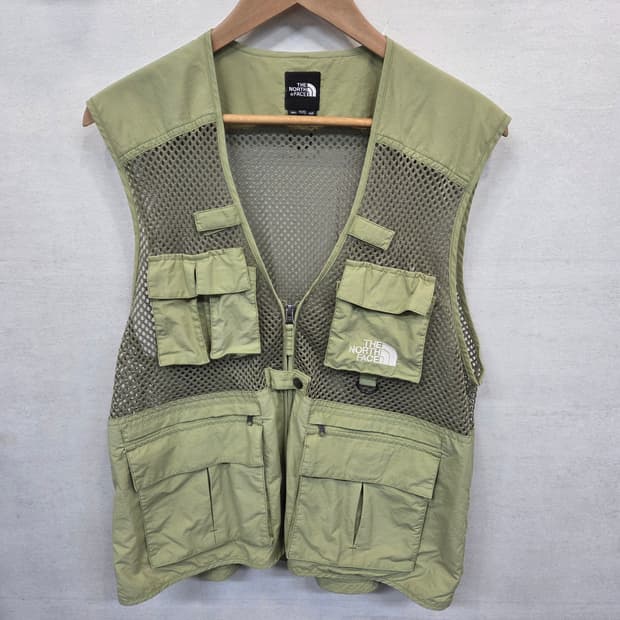 노스페이스 올드스쿨 빈티지 메쉬 낚시 조끼 xl