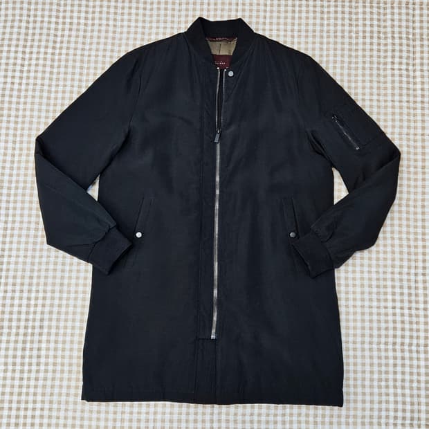 자라 간절기 롱 집업 점퍼 남자100