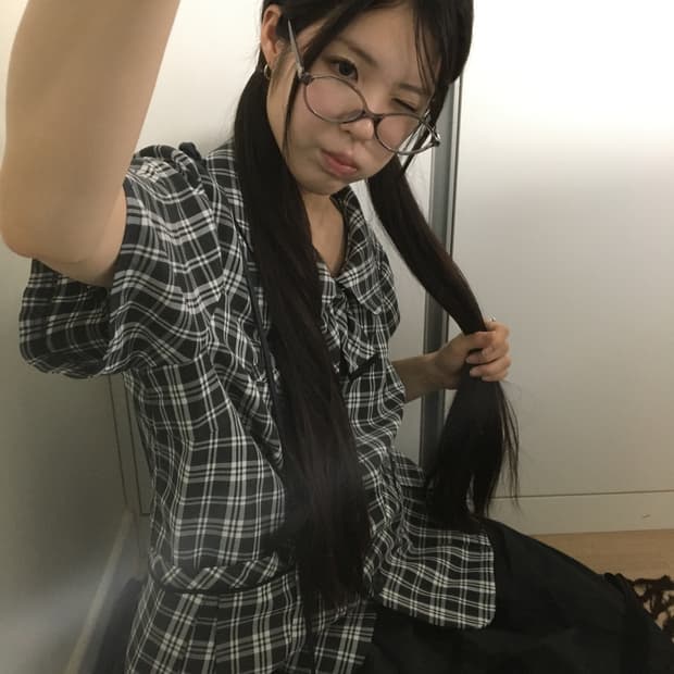 공겜여주 미니멀 도쿄걸 빈티지 코디세트 2pcs