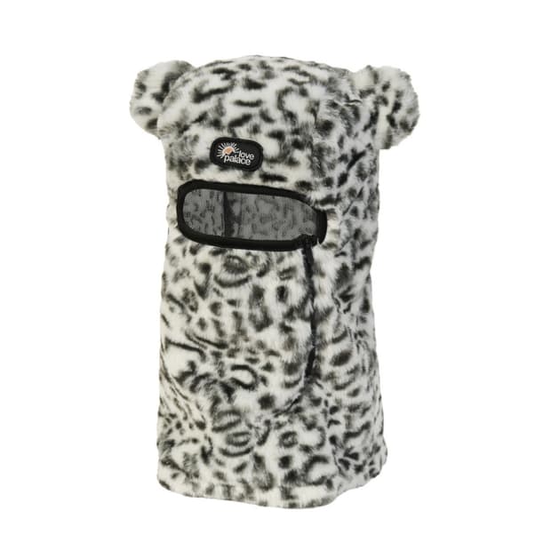 팔라스 퍼리 이어 바라클라바 스노우 레오파드