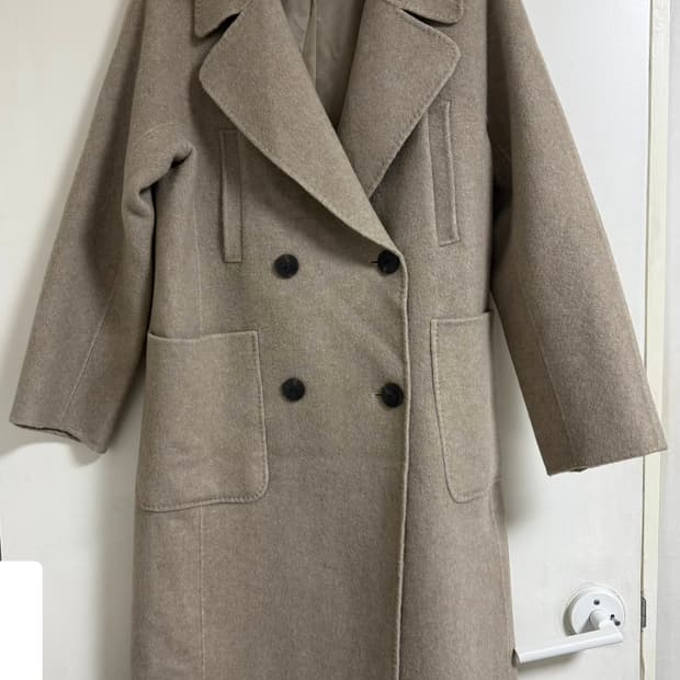 SO. WOOL더블 버튼 양모 코트 M