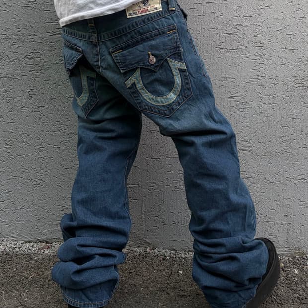  90s TRUERELIGION denim straight pants