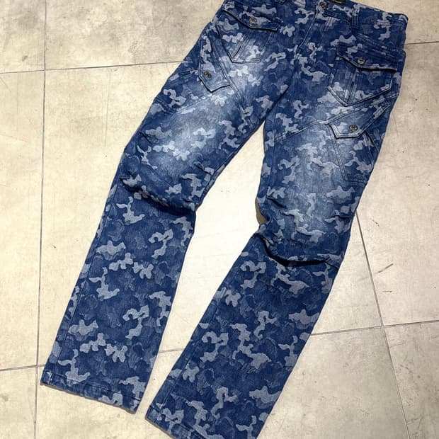 In the attic homme 데님 카고 팬츠