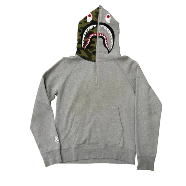 Bape 베이프 샤크 반집업 아노락 후드