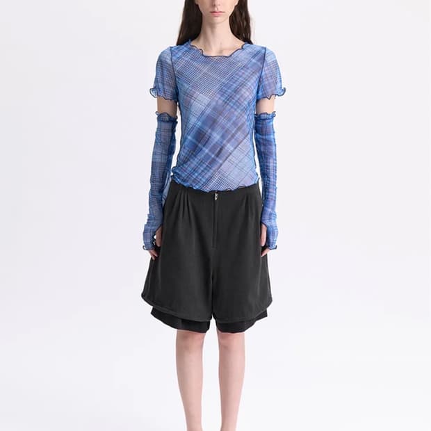 경 Layered Shorts_Gray
