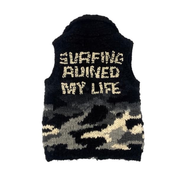 Jpn Black Cowichan Knit Vest