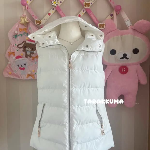 Rady 빈티지라디 히메갸루일녀조끼패딩 화이트