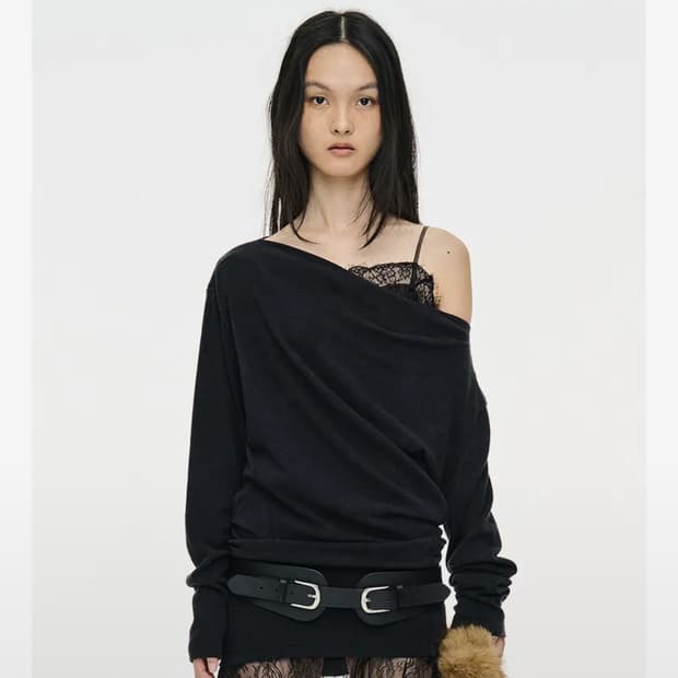 세릭 테이퍼드 탑 블랙