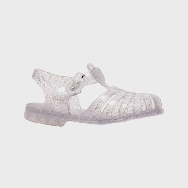메듀즈 젤리슈즈 실버글리터 240
