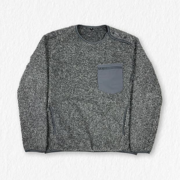 유니클로 숄더 스냅 플리스