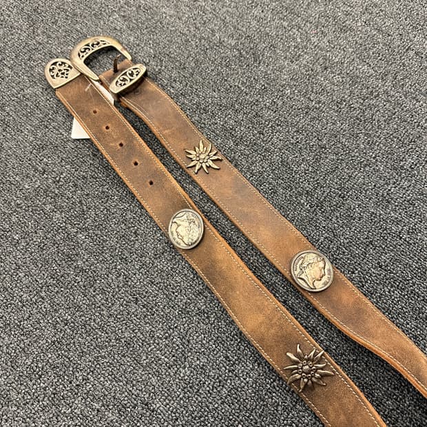 빈티지 웨스턴 가죽벨트