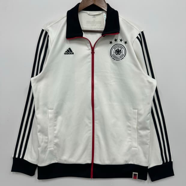 아디다스 화이트 독일 져지 트랙탑