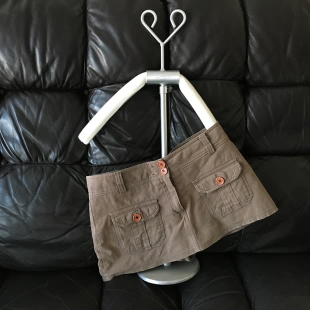 cargo pocket mini skirt