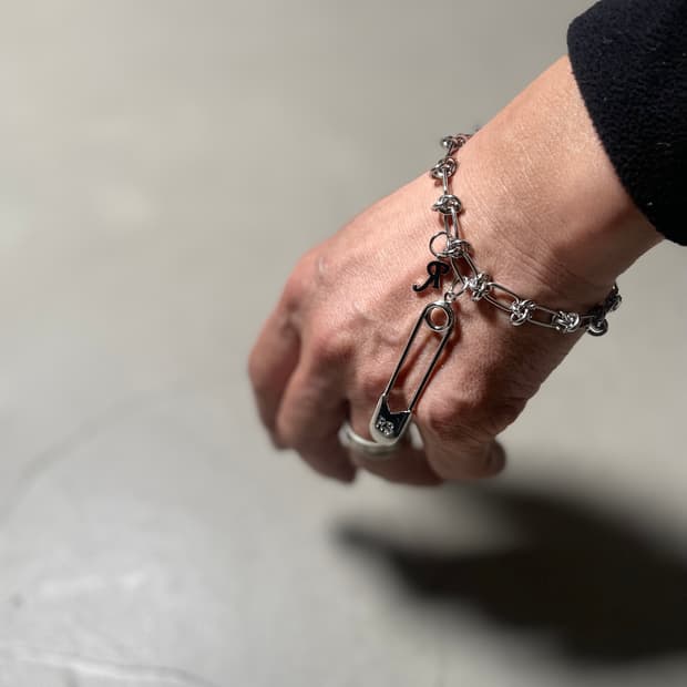 라프시몬 925 Silver Chain Bracelet