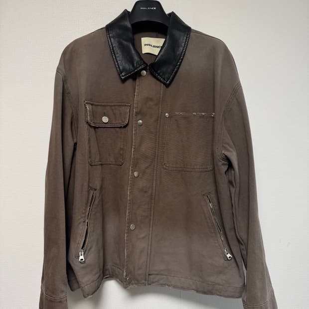 인사일런스 오버사이즈 빈티지 워크 자켓 페이드 브라운 L