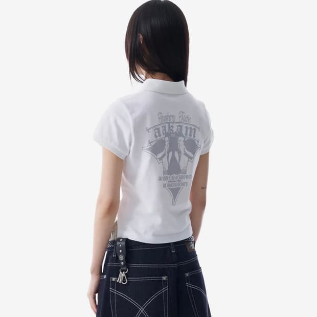 Crack Printed PK T-Shirts (White) 1 size