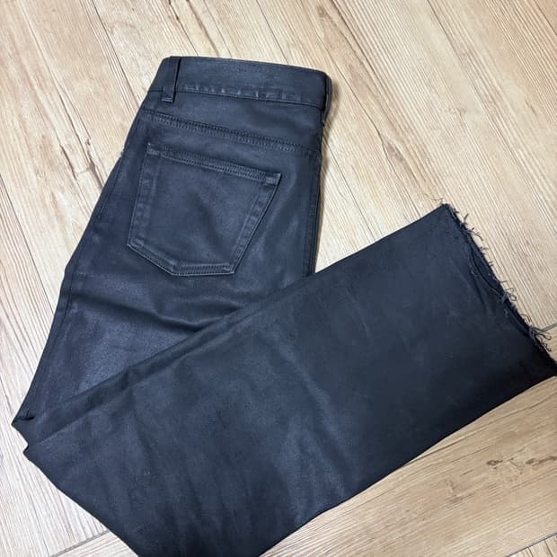 31) 1999 helmut lang 왁스 코팅진 부츠컷