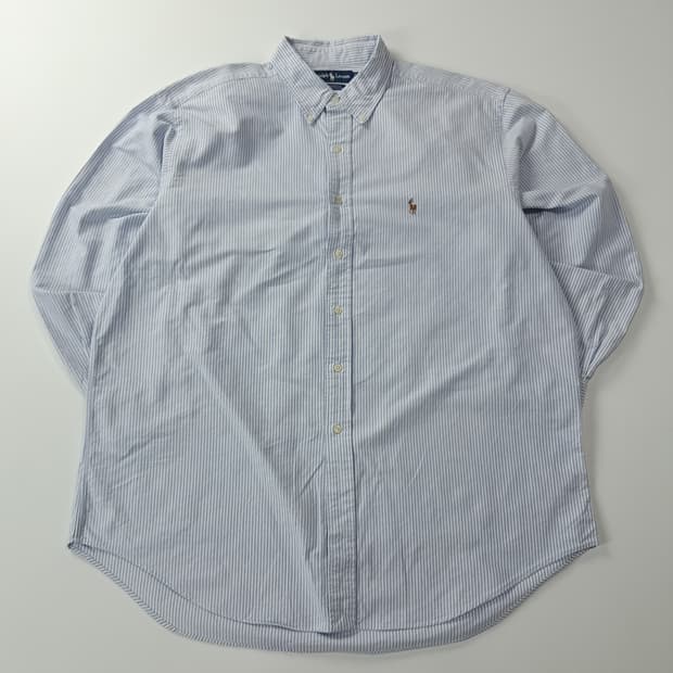 CK625 XL 폴로 90s 클래식 블루 스트라이프 셔츠 남방