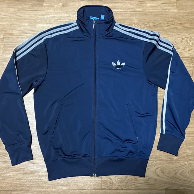 100) 아디다스 오리지널 트랙탑 네이비 그레이