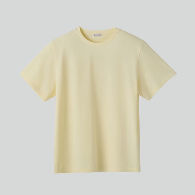 렉토 26SS 컴팩트 코튼 반팔 티셔츠 레몬 옐로우