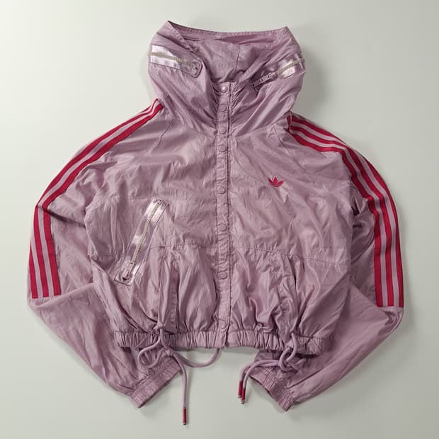 CK352 FREE 아디다스 00s 라벤더퍼플 후디 크롭 바람막이 자켓