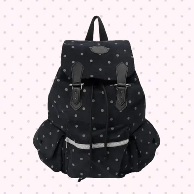 오헤시오 도트 백팩 네이비