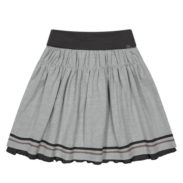 코이세이오 브라이스 폴딩 셔링 스커트 2 사이즈 멜란지 그레이
