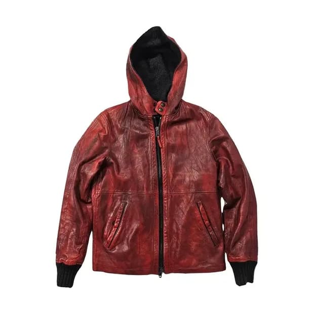 Garret italy hoddie lambskin