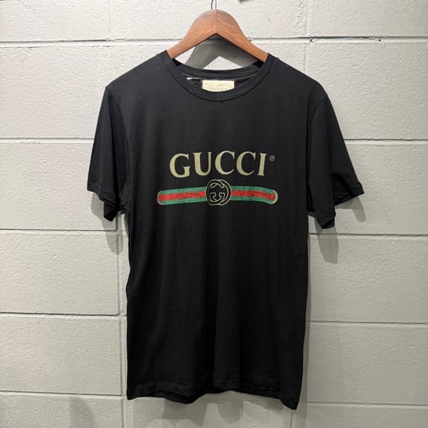 구찌 띠로고 플라워 반팔티