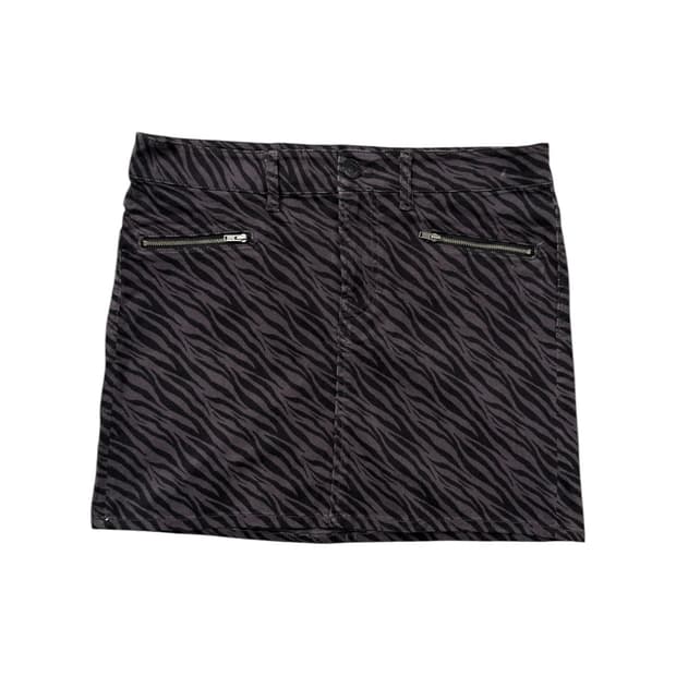 vintage zebra mini skirt