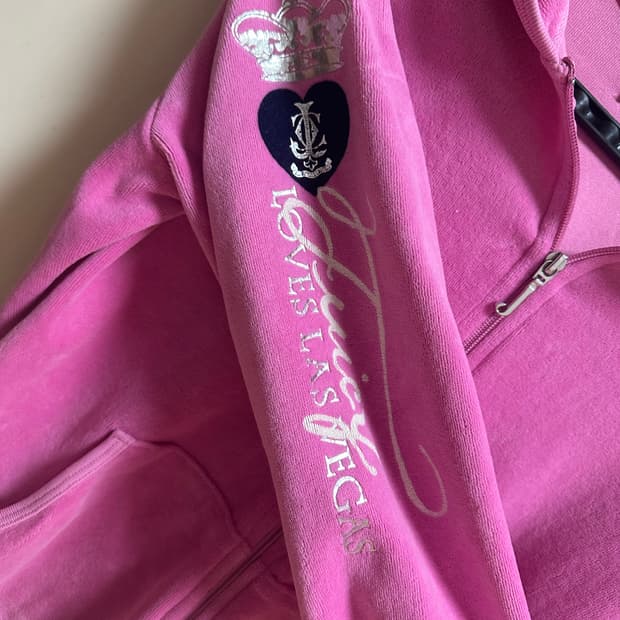 쥬시꾸띄르 집업 핑크 L