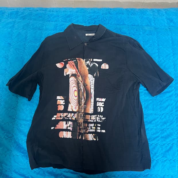 아워레가시 피스 포스터 박스 반팔셔츠 