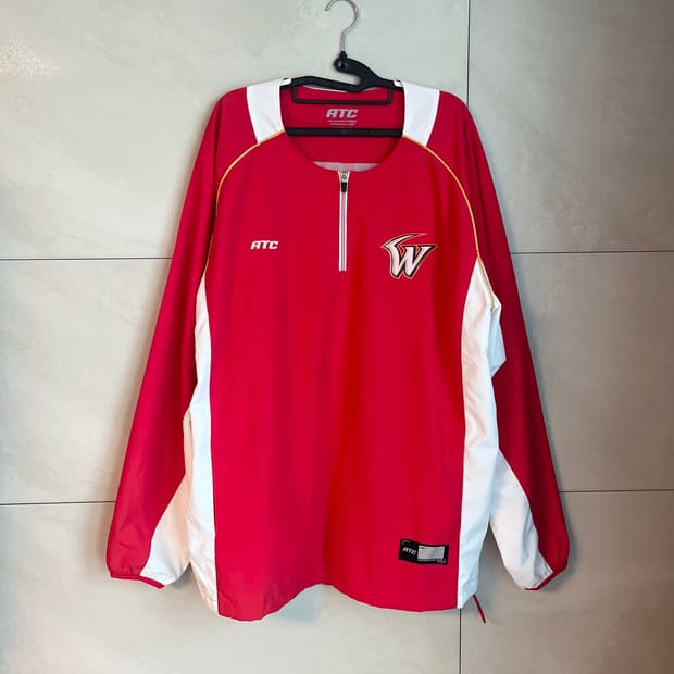 [3XL] SK와이번스/쓱 랜더스 왕조 선수용 아노락 바람막이 웜업