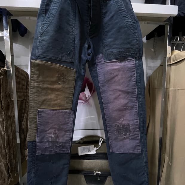 폴로랄프로렌(DS)/퍼플녹워싱패치 디스트레스드팬츠