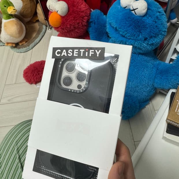 아이폰15프로 pro케이스티파이 프라그먼트 WASTE XXX 블랙 폰케이