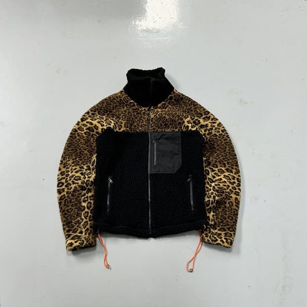 Y-3 레오파드 플리스 자켓 