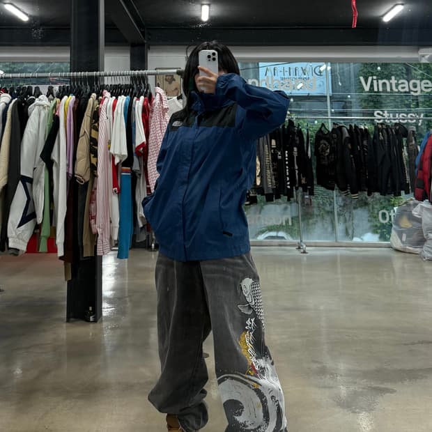 노스페이스 검파 바람막이