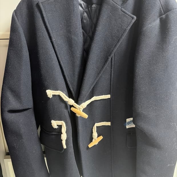 오아이오아이 GRAND PALAIS 울 코트 네이비