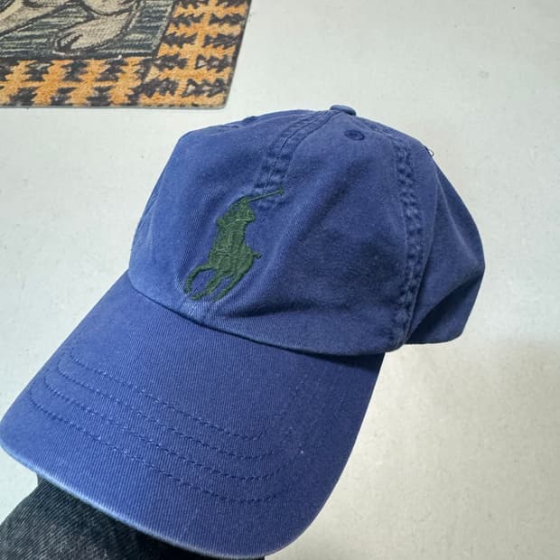 폴로 랄프로렌 빅포니 자수로고 페이딩 빈티지 볼캡 모자 스냅백