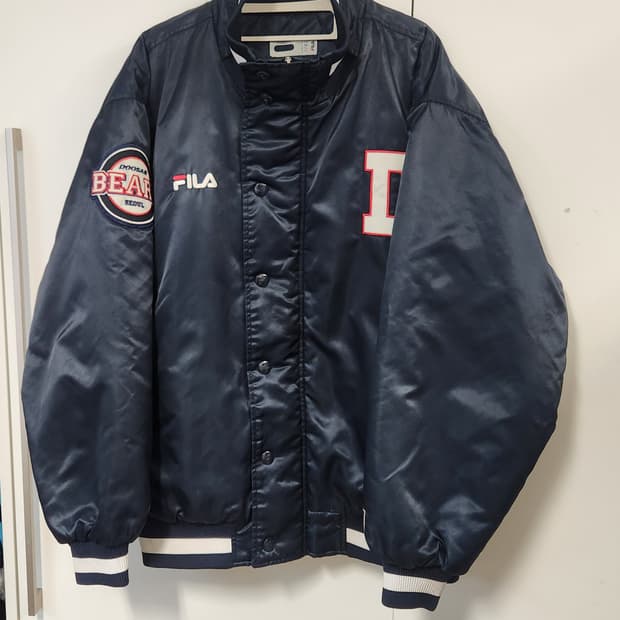 휠라 두산베어스 네이비 야구점퍼 2XL