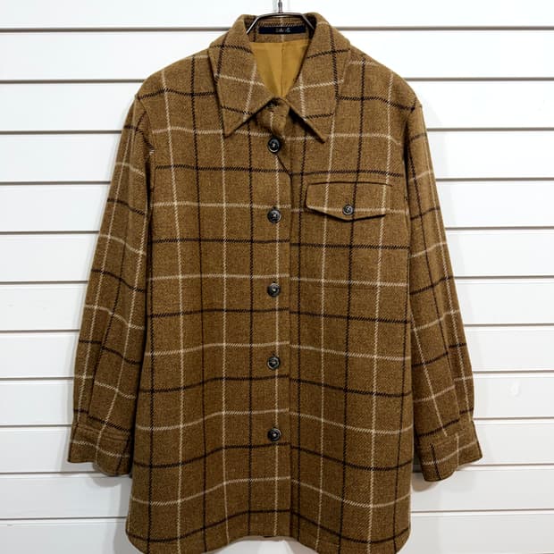 DAKS 닥스 울 체크셔츠 (Made In Japan)