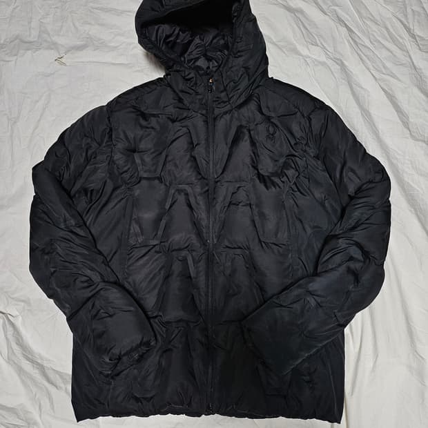 스파이더 덕다운 패딩 블랙 XXL