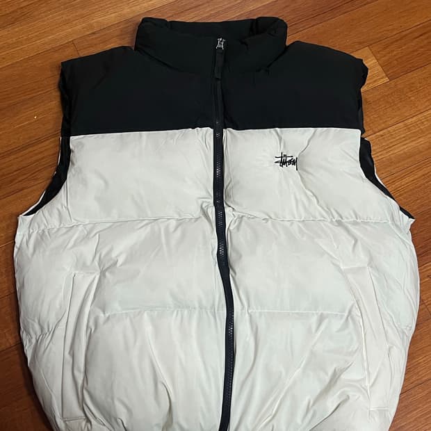 스투시 패딩조끼