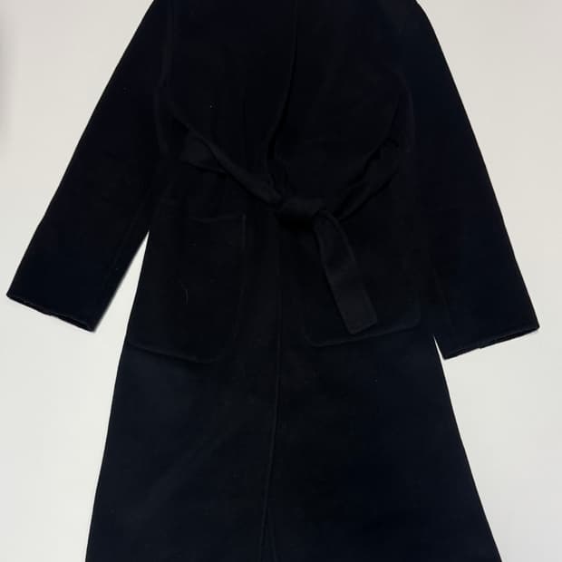 여성 김서룡 캐시미어 혼용 벨티드 미니멀 코트