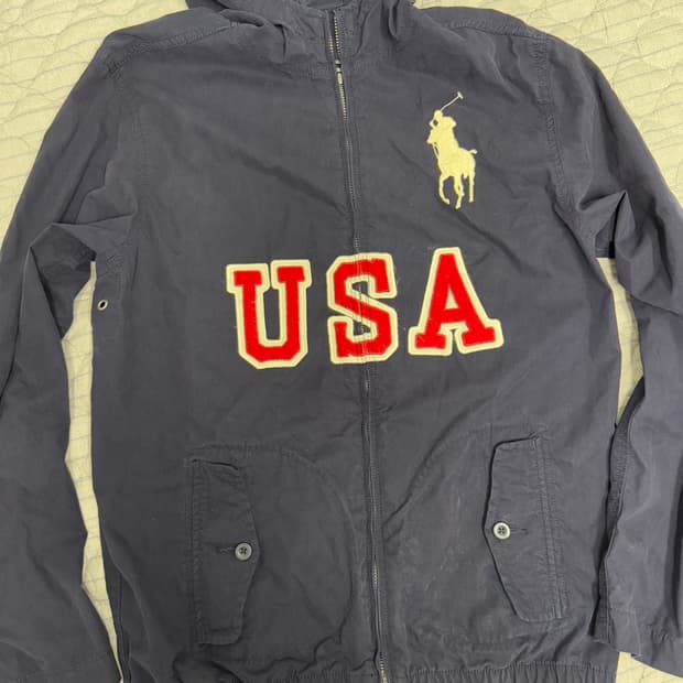 폴로 랄프로렌 usa 후드 자켓