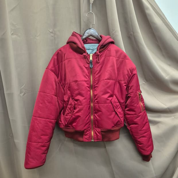 알파인더스트리 리버서블 후드 ma-1 봄버 점퍼 S