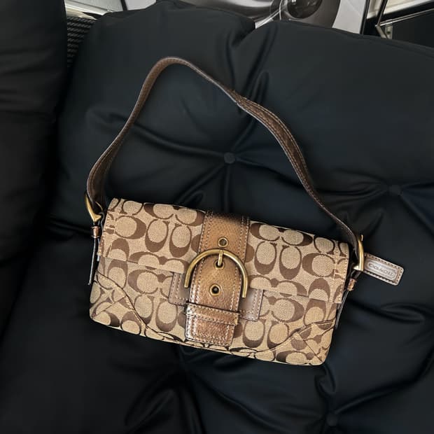 코치 소호 보클 숄더백