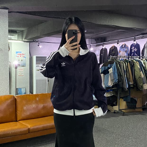 아디다스 오리지널 신형 퍼플 배색 트랙탑 져지 B3088 