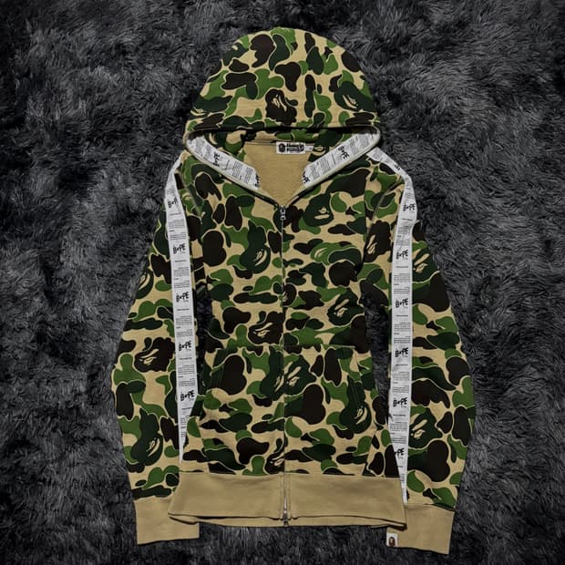 Bape 스타 카모플라쥬 후드집업