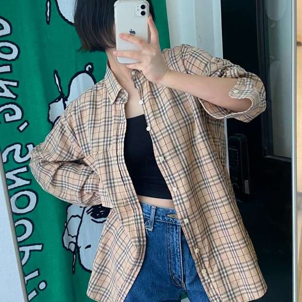 버버리 체크 셔츠 (Man XL) AB0269